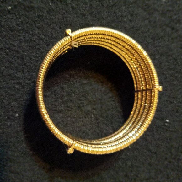 Rio Hinge Cuff Bracelet Coiled Mult Layers - Picture 5 of 5